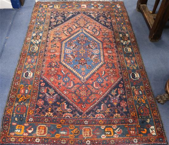 A North West Persian blue ground rug 205 x 132cm